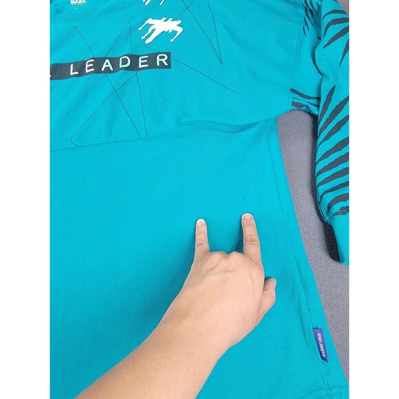 Star Wars Spirit Jersey Shirt Mens Medium Teal Rebel Leader Force Graphic Disney - Picture 5 of 12